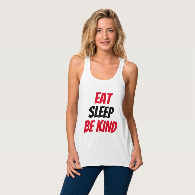 Engraçado! Comer Dormir Ser Gentil Camiseta (Frente Completa)