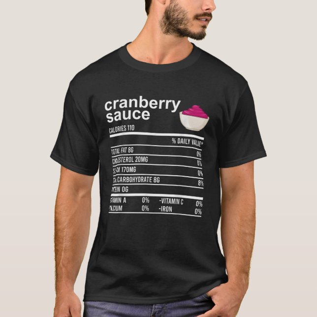 Engraçado Comida de Molho de Ação de Graças Camisa (Frente)