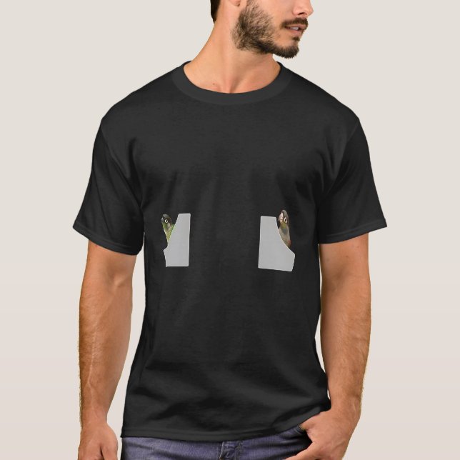 Engraçado Conure de Camisa Verde Engraçado - Conur (Frente)