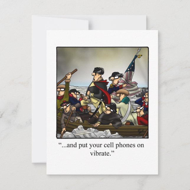 Engraçado Convite de festas De 4 De Julho (Frente)