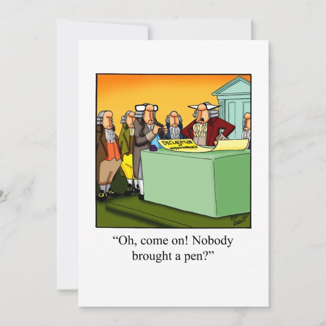 Engraçado Convites de festas de 4 de julho (Frente)