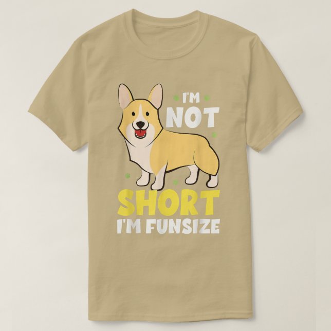 Engraçado Corgi Não sou Curta, sou Camisa do Taman (Frente do Design)