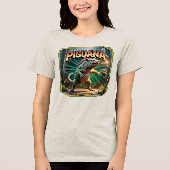 Engraçado de Criatura Combo da Ilustração Piguana (Frente)