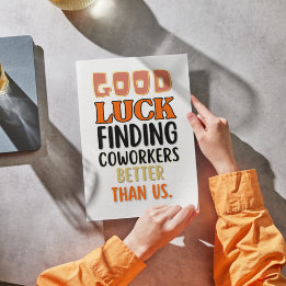 Engraçado deixar um cartão para homens mulheres, h