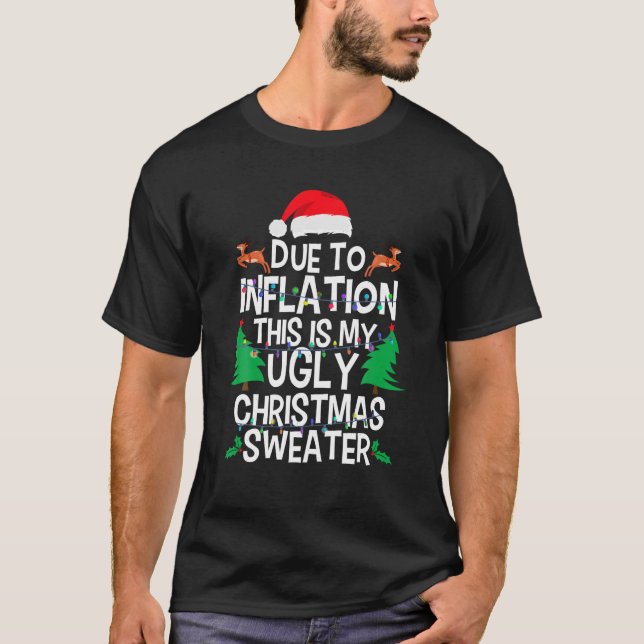 Engraçado Devido À Inflação De Suéteres De Natal F (Frente)