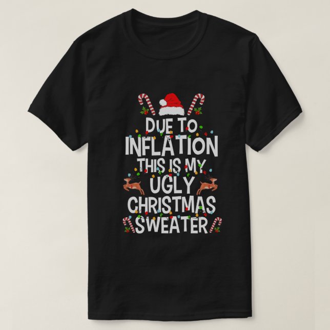 Engraçado Devido À Inflação De Suéteres De Natal F (Frente do Design)