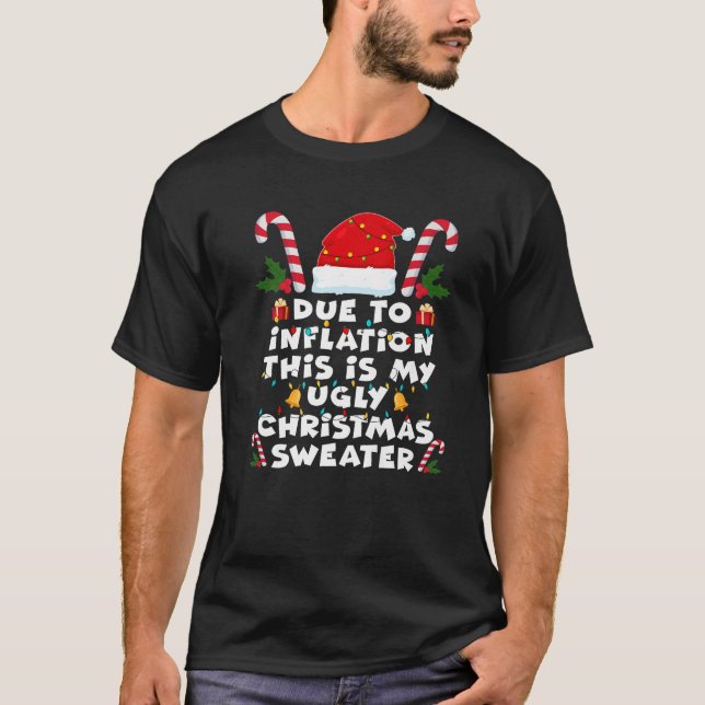 Engraçado Devido À Inflação De Suéteres De Natal F (Frente)