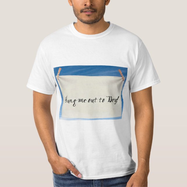 Engraçado dizer para camiseta masculina (Frente)