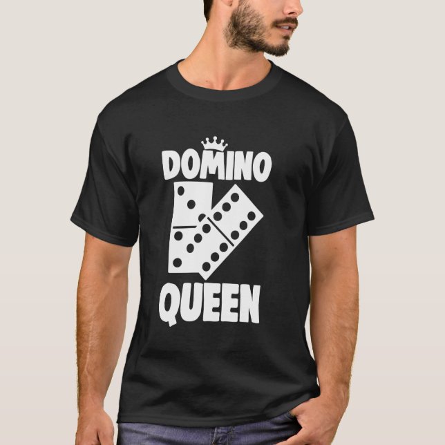 Engraçado Domino Queen Camiseta Women Dominos (Frente)