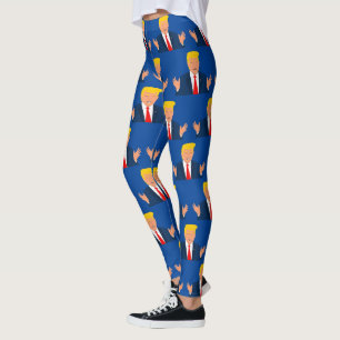 Engraçado Donald J Trump caricatura leggings