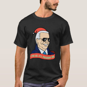 Engraçado! É a Camisa de Natal do Presidente Joe B