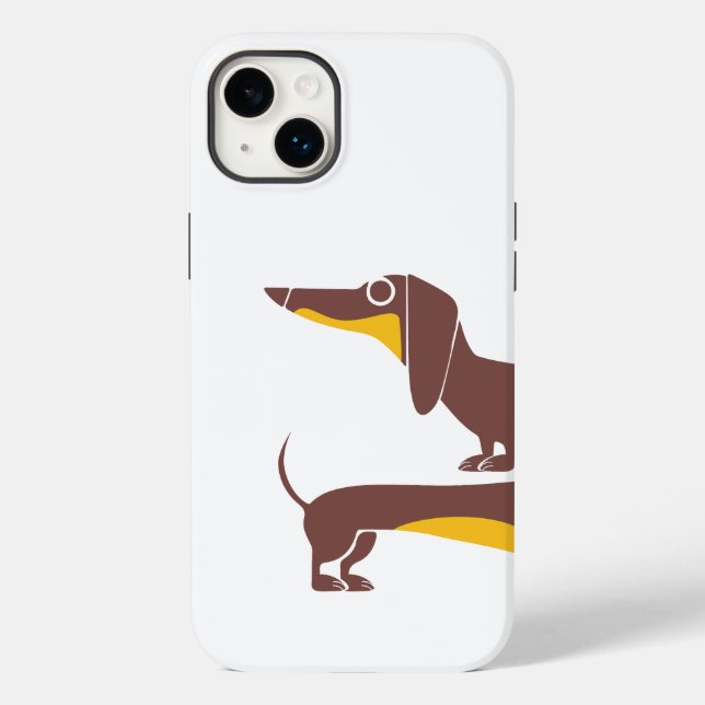 Engraçado e fofo dachshund para os pais de cães lo (Verso)