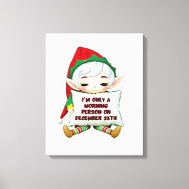 Engraçado Elf Canvas Wall Art