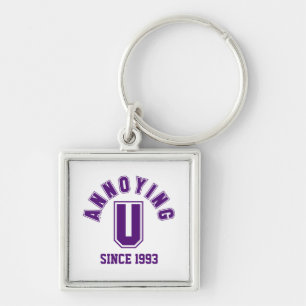 Engraçado Engraçado, Chaveiro Premium, Roxo