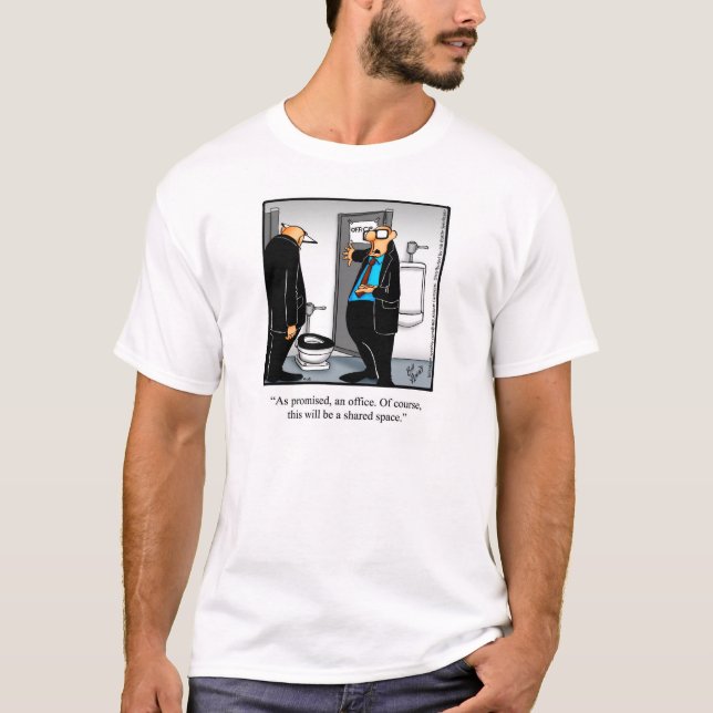 Engraçado "Espaço Escritório" Camiseta Humor (Frente)