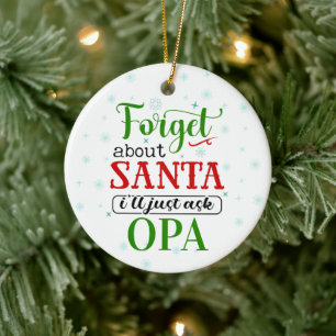 Engraçado Esquecer Papais noeis OPA Enfeites de na