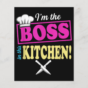 Engraçado Eu Sou O Chefe Neste Cozinhar De T-shirt