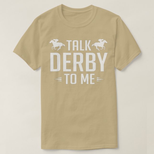 Engraçado Falar Derby Para Mim Camiseta De Corrida (Frente do Design)