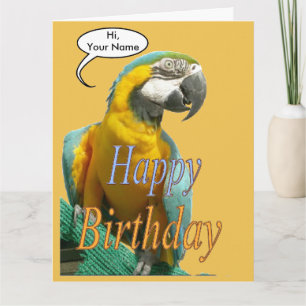 Engraçado Falar Pais De Aniversário. Cartão