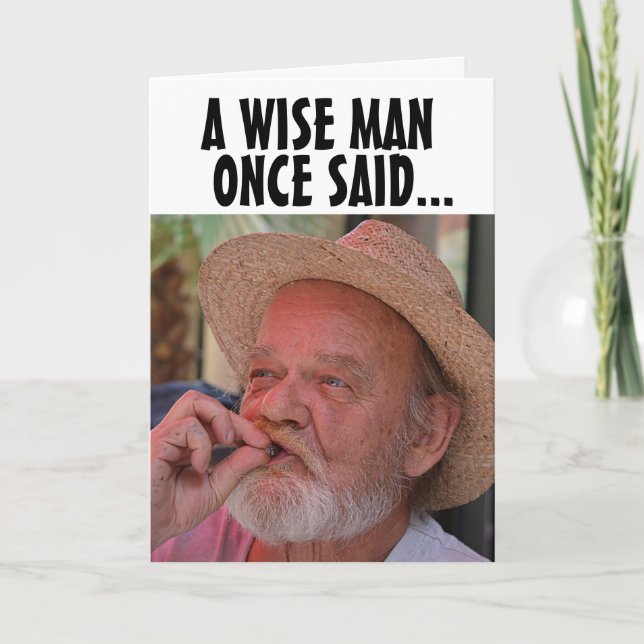 ENGRAÇADO FICANDO MAIS VELHO CARTÃO DE ANIVERSÁRIO (Frente)