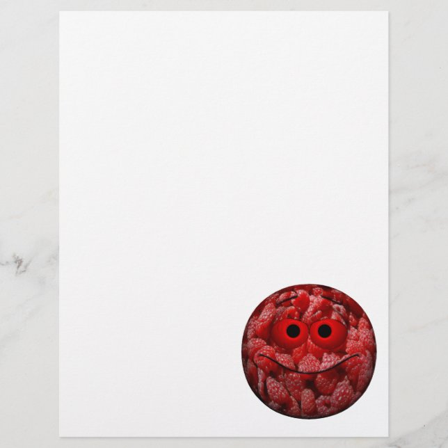 Engraçado Framboesa Emoticon (Frente)