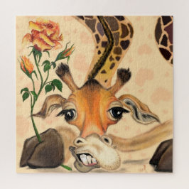 Engraçado Giraffe Quebra-cabeça