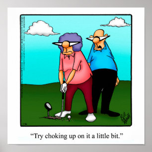 Engraçado Golf Humor Poster Gift