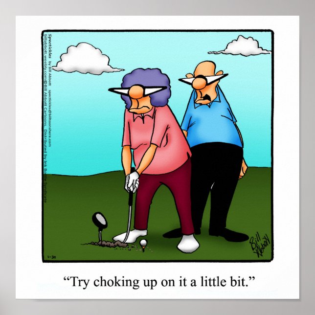 Engraçado Golf Humor Poster Gift (Frente)