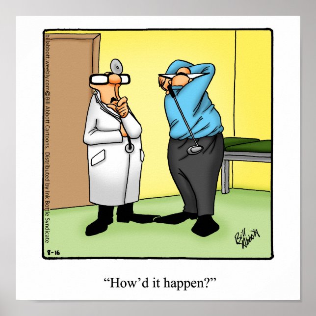 Engraçado Golf Humor Poster Gift (Frente)