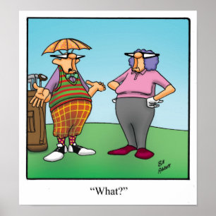 Engraçado Golf Humor Poster Gift