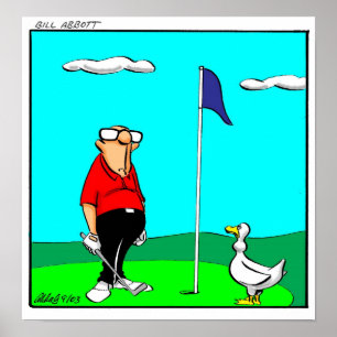 Engraçado Golf Humor Poster Gift