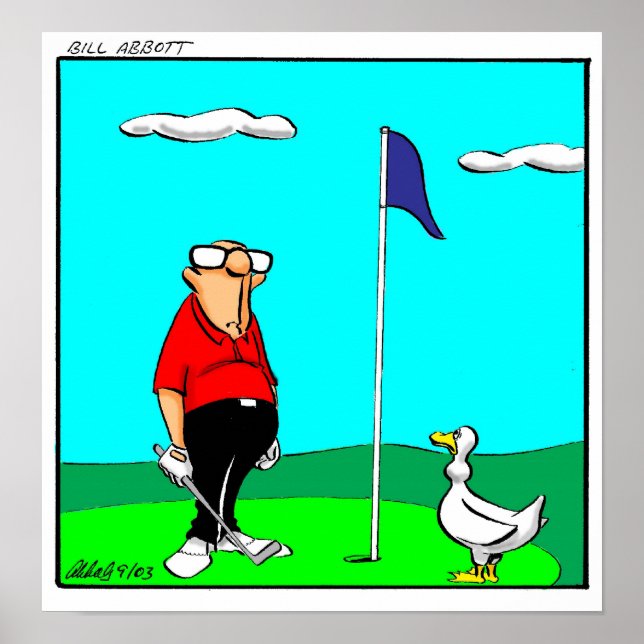 Engraçado Golf Humor Poster Gift (Frente)