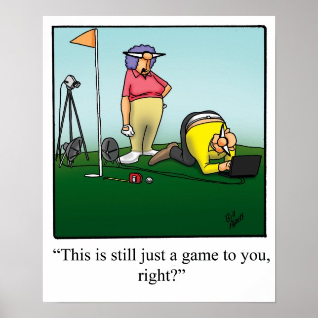 Engraçado Golf Humor Poster Gift (Frente)