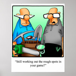 Engraçado Golf Humor Poster Gift