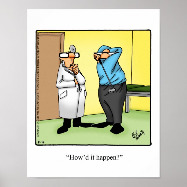 Engraçado Golf Humor Poster Gift (Frente)