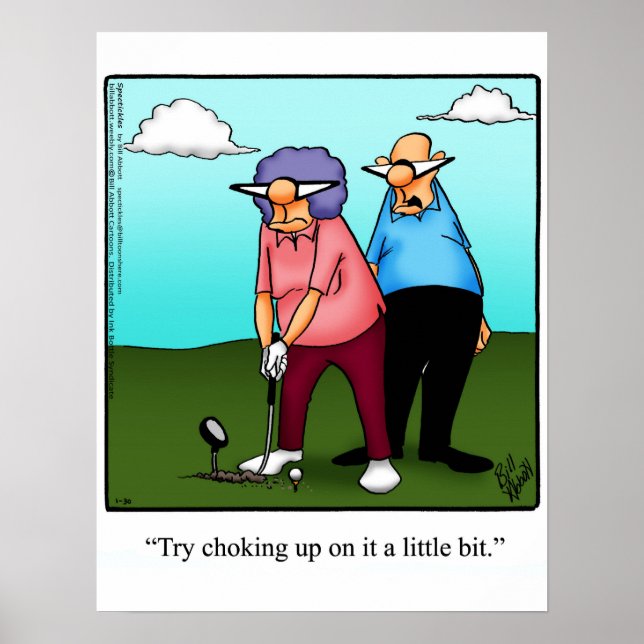 Engraçado Golf Humor Poster Gift (Frente)