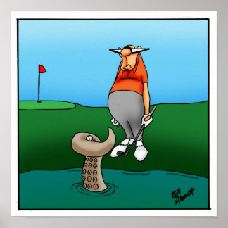 Engraçado Golfer Humor Poster Gift