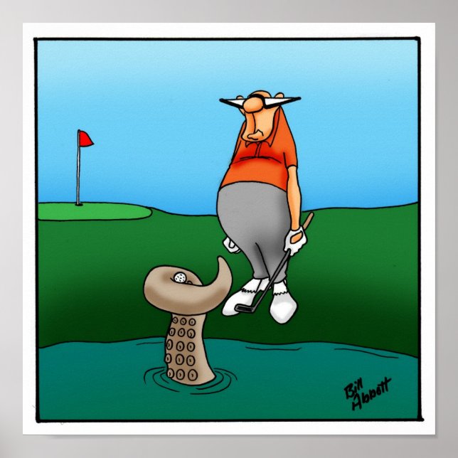 Engraçado Golfer Humor Poster Gift (Frente)
