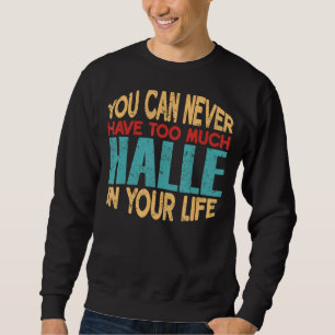 Engraçado Halle Personalizado Camisa Nome Piada