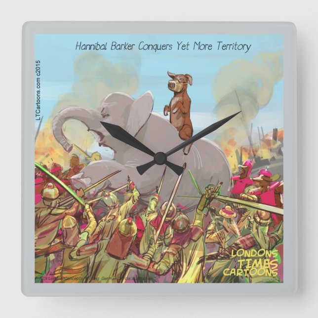 Engraçado Hannibal, O Relógio De Muro Do Conquista (Frente)
