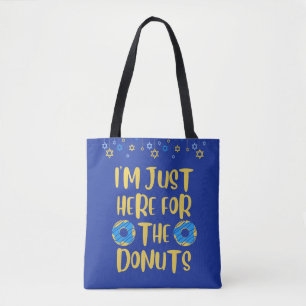 Engraçado Hannukah Rosquinha Tote Bag