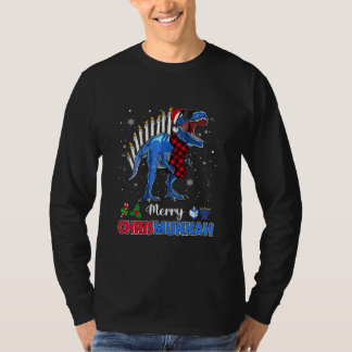 Engraçado Hanukkah Camisa Dinossauro Stegosaurus D