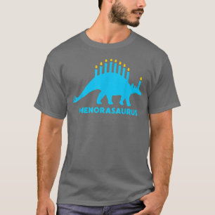 Engraçado Hanukkah Camisa Dinossauro Stegosaurus D