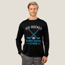 Engraçado Hockey porque adulteração é T-Shirt duro