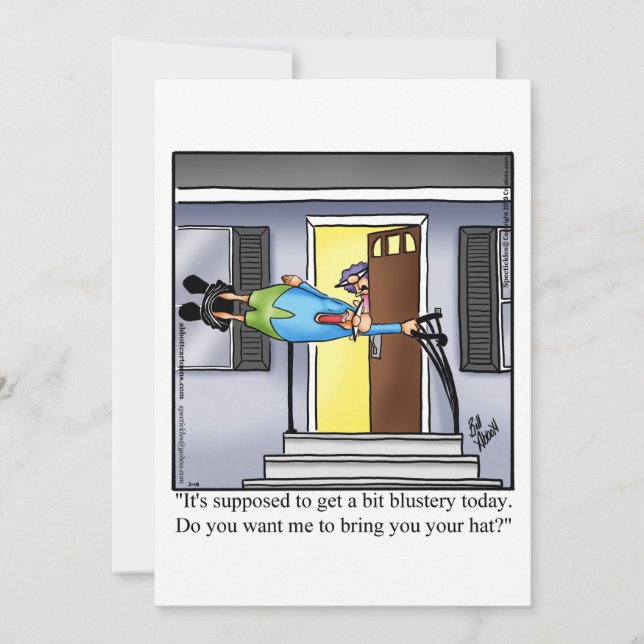 Engraçado Janto Convites "Espectickles" Humor (Frente)