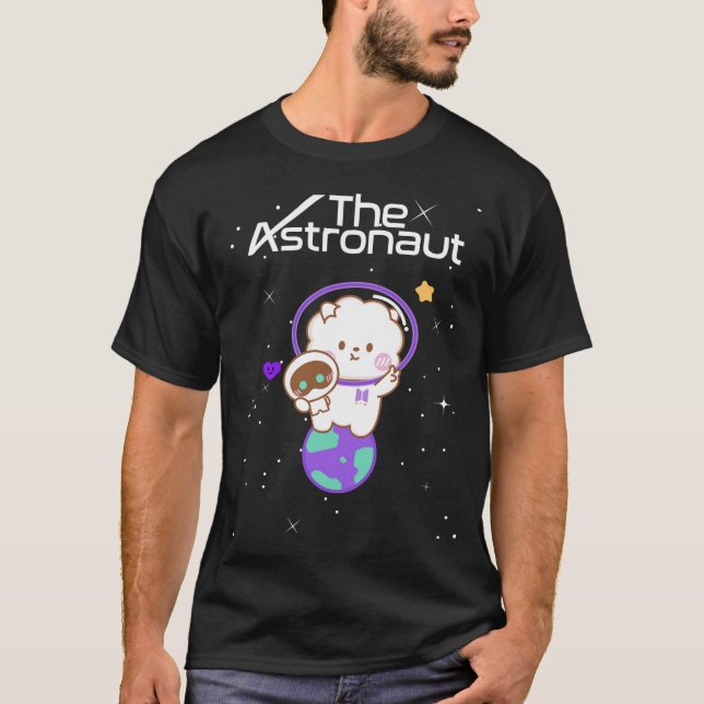 Engraçado Jin Wootteo, a camiseta do Astronauta K- (Frente)
