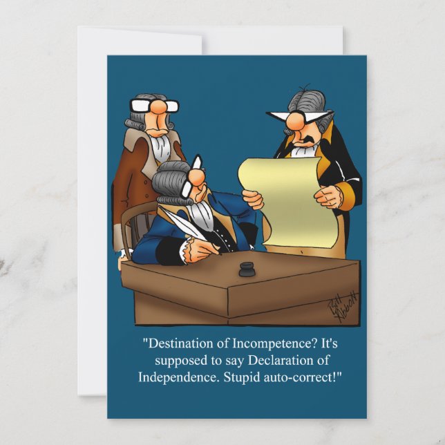 Engraçado julho Quarto Convites de festas (Frente)