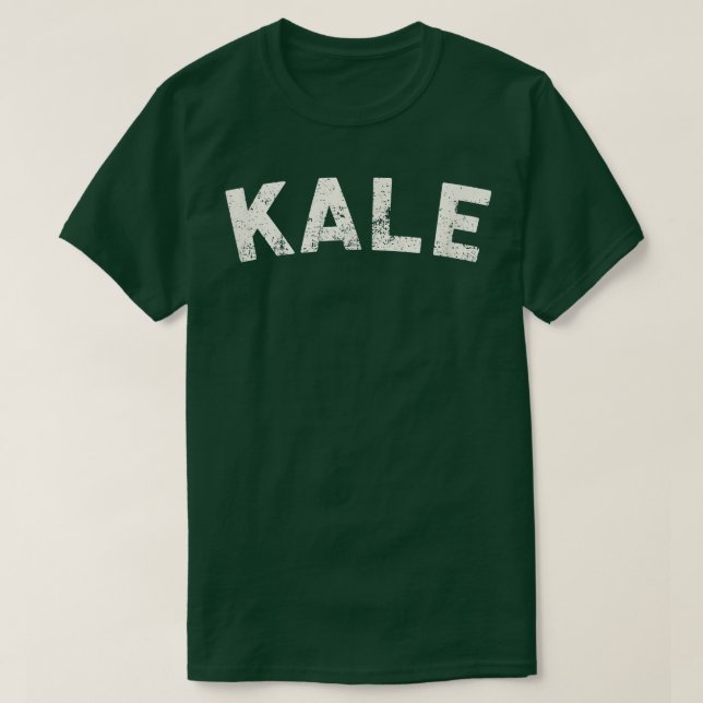 Engraçado Kale Vegan e Camisa Vegetariana (Frente do Design)