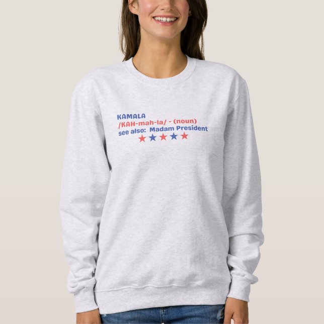 Engraçado Kamala Harris definição camisa 2024 Elei (Frente)