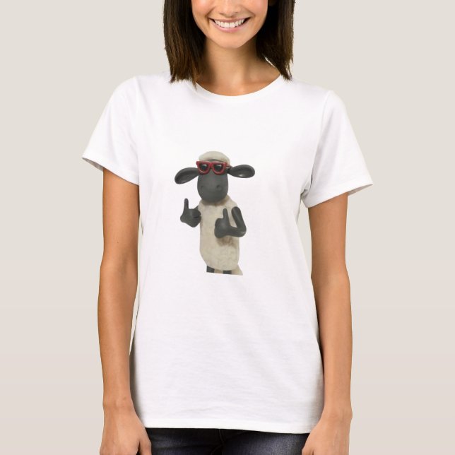 Engraçado legal Shaun, as camisas de ovelha (Frente)